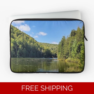 Le Studio Laptop Sleeve Lake Perry Green A